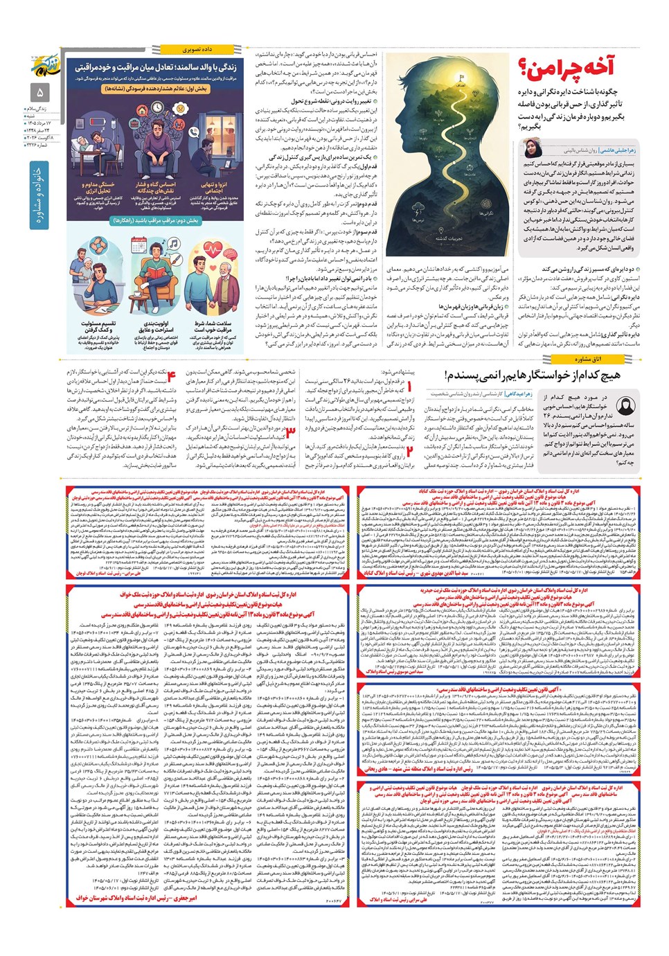روزنامه تاریخ ۱۷ مرداد ۱۴۰۵